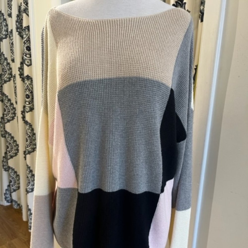 j.society Block Sweater